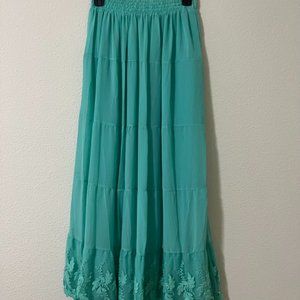 (Brand new) Teal maxi skirt-one size